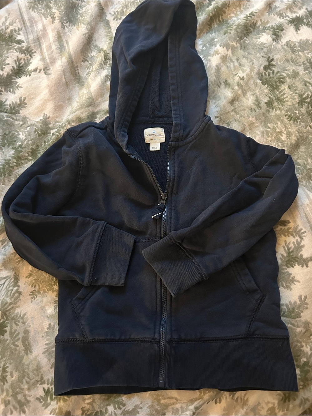 Crewcuts Dark Navy Full-Zip Hoodie